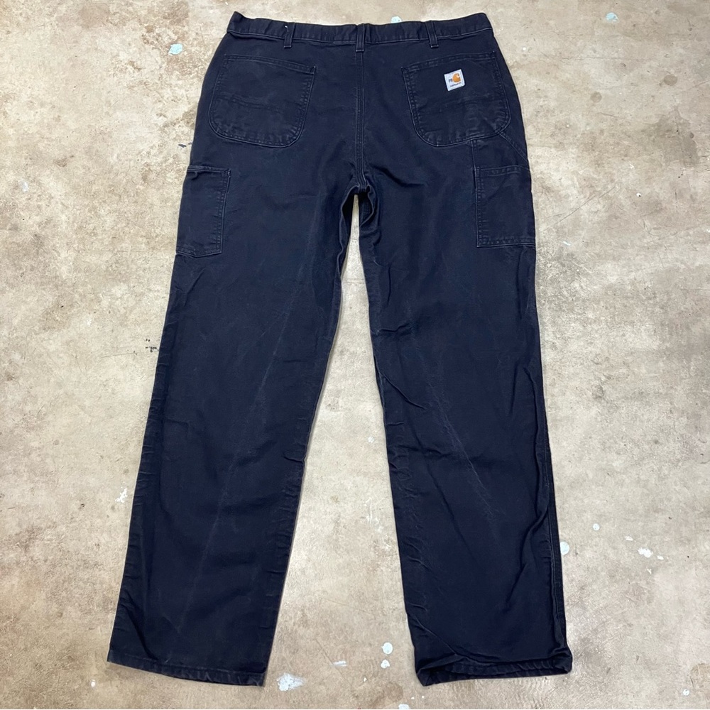 Carhartt Pants Mens 38x34 Black Cat FR Flame Resistant Jeans 100791-001 Workwear